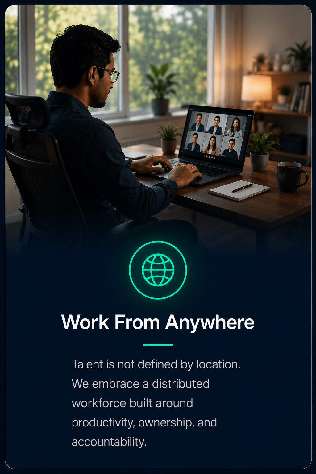 work from anywhere card